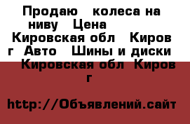 Продаю 4 колеса на ниву › Цена ­ 4 000 - Кировская обл., Киров г. Авто » Шины и диски   . Кировская обл.,Киров г.